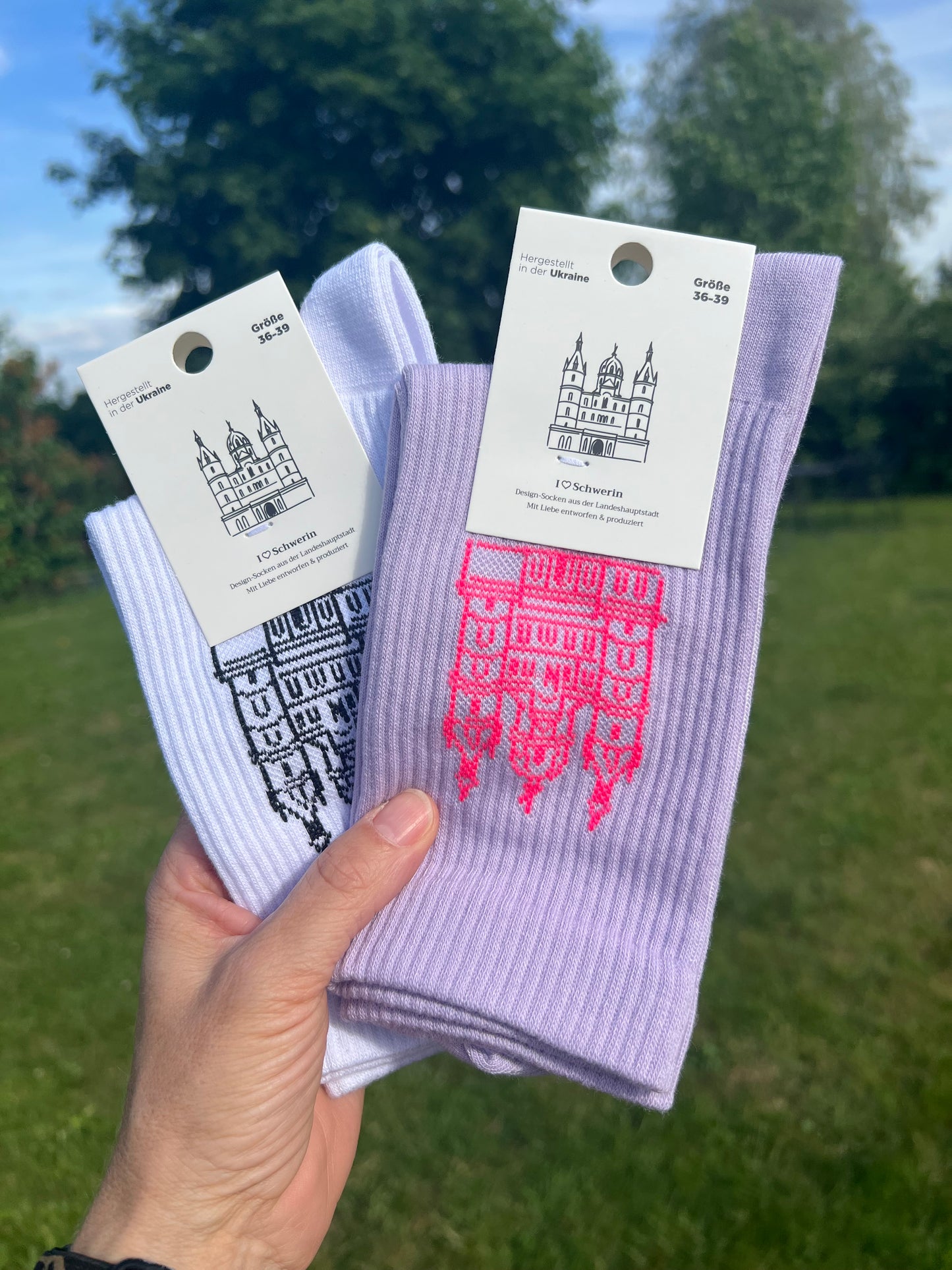 Schweriner Schloss Socken 'Lilac Energy'