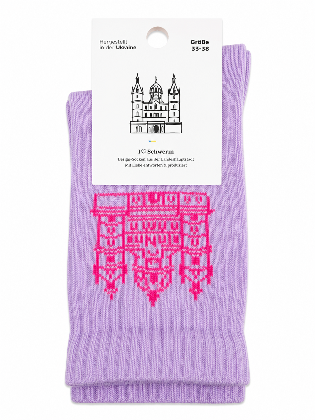 Schweriner Schloss Socken 'Lilac Energy'