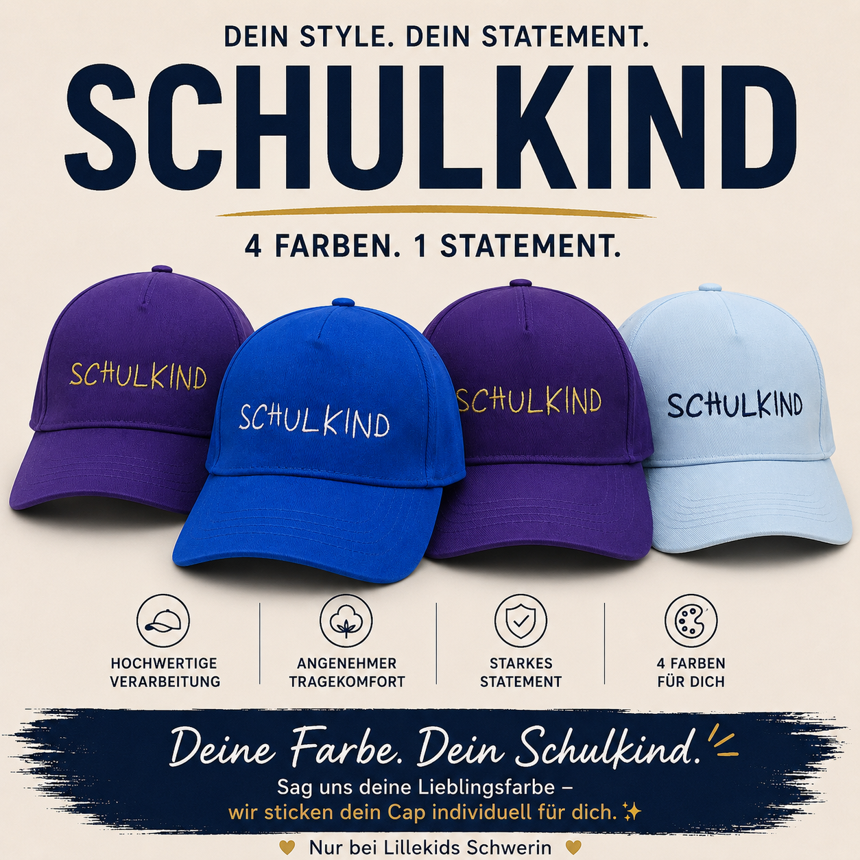 Schulkind Caps
