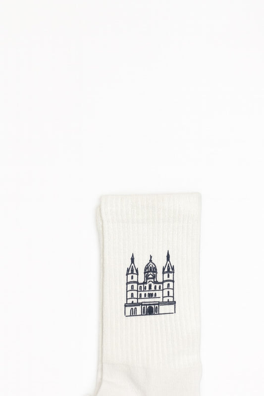 Schweriner Schloss Socken 'Sternenstaub-Schwarz'